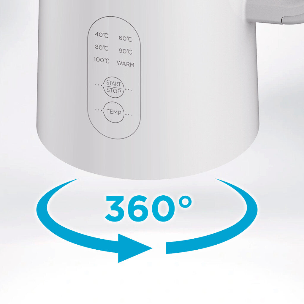 Jarra eléctrica blanca Midea 1.5L Blanca MK-SH15X301A2