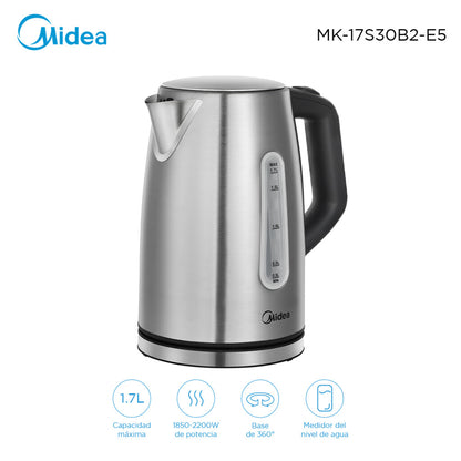 Jarra eléctrica Midea 1,7L Inox MK-17S30B2-E5