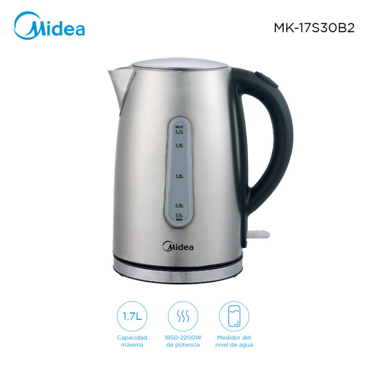 Jarra eléctrica Midea 1,7L Inox MK-17S30B2