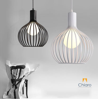 Campana de Aluminio y madera estilo nórdico