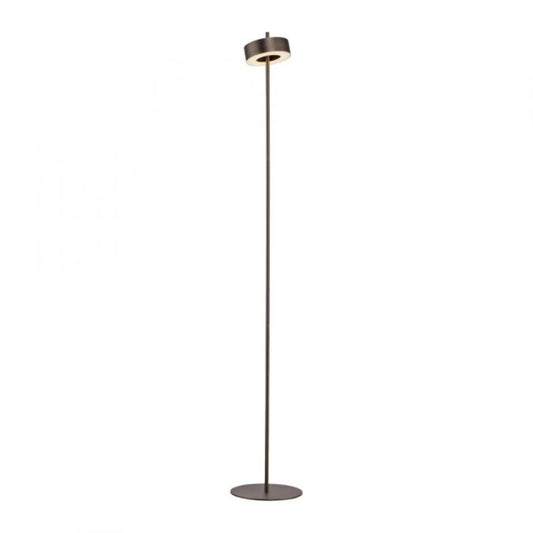 LAMPARA DE PIE ANILLO MARRÓN DIMERIZABLE Y CCT 9W CON CONTROL - 140CM