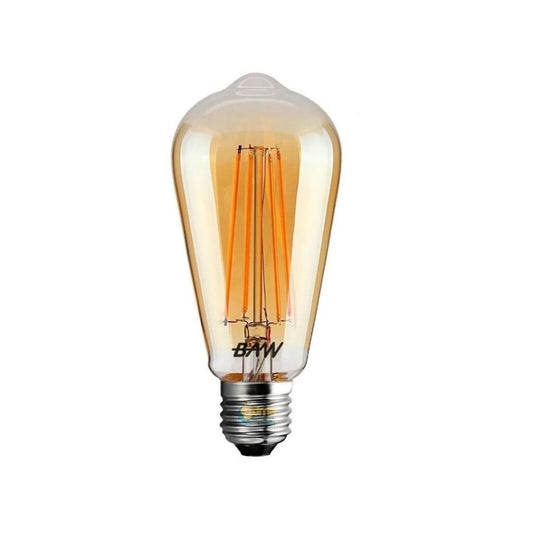 Lampara Led Filamento Vintage Pera ámbar 8W Dimerizable