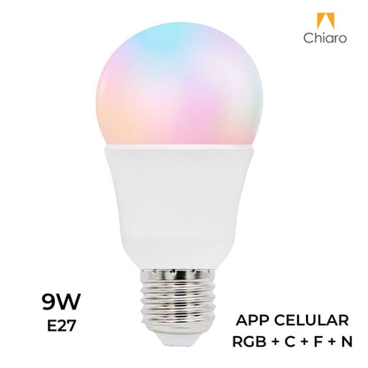 Lampara LED INTELIGENTE WIFI RGB E27