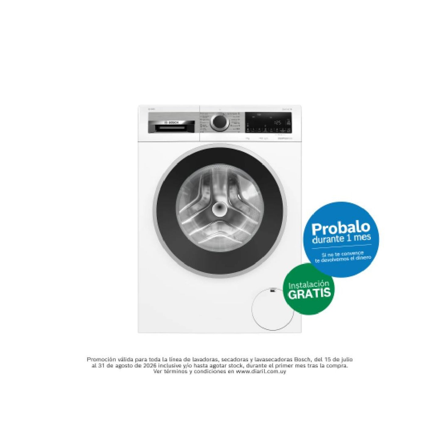 Lavarropas Bosch Inverter i-DOS WGG244F1ES 9 kg