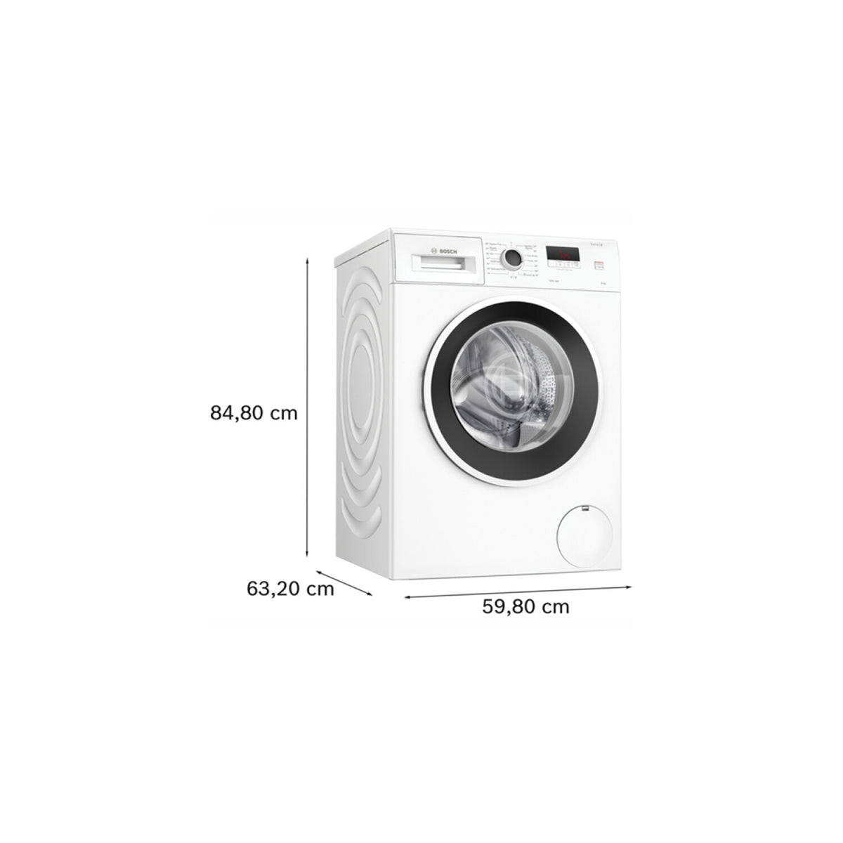 Lavarropas Bosch Inverter WGE03200ES 8 kg