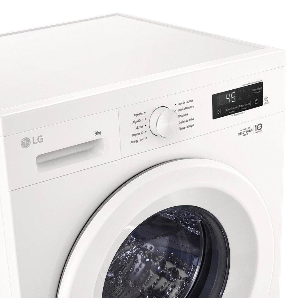 Lavarropas frontal LG inverter 9Kg WM9GWVFS6