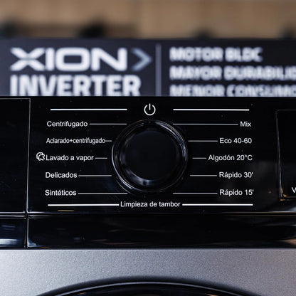 lavarropas inverter carga frontal - 10 kgs - xion