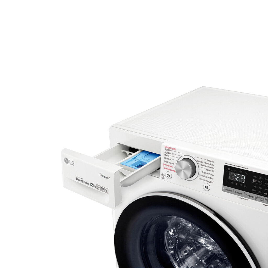 Lavarropas inverter carga frontal 12Kg WM12WVC4S6 LG