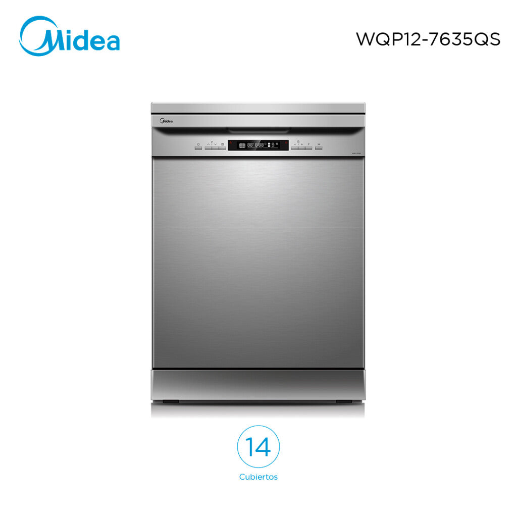 Lavavajillas Inox 14C Midea WQP127635QS