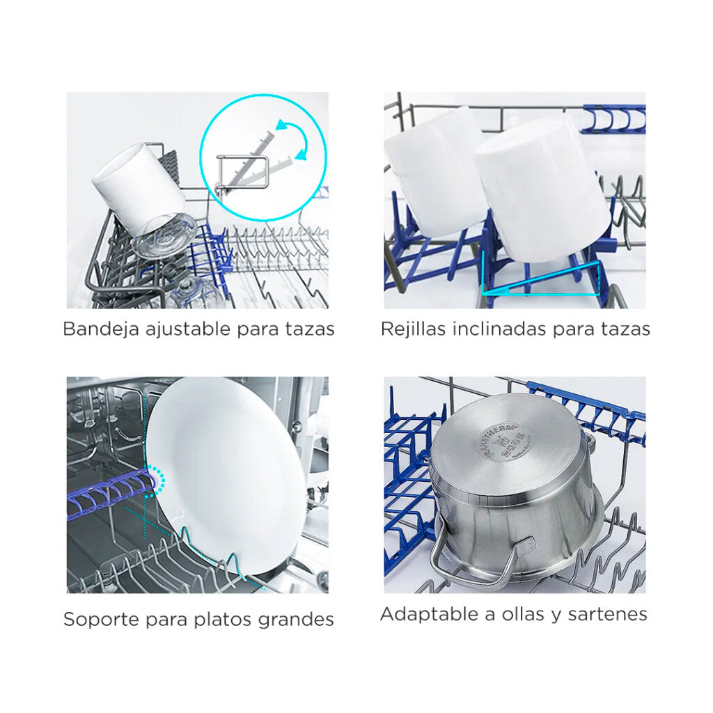Lavavajillas Inox 6C Midea MDWTF0602MS