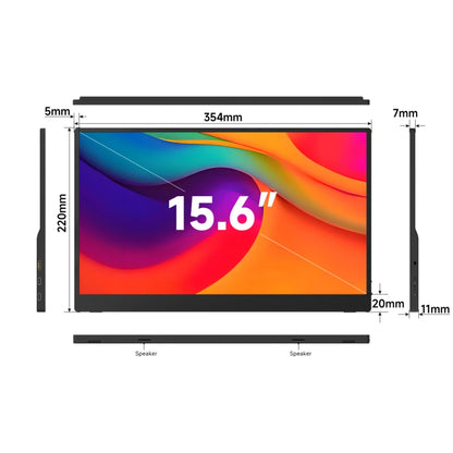 LED monitor portátil 15,6"