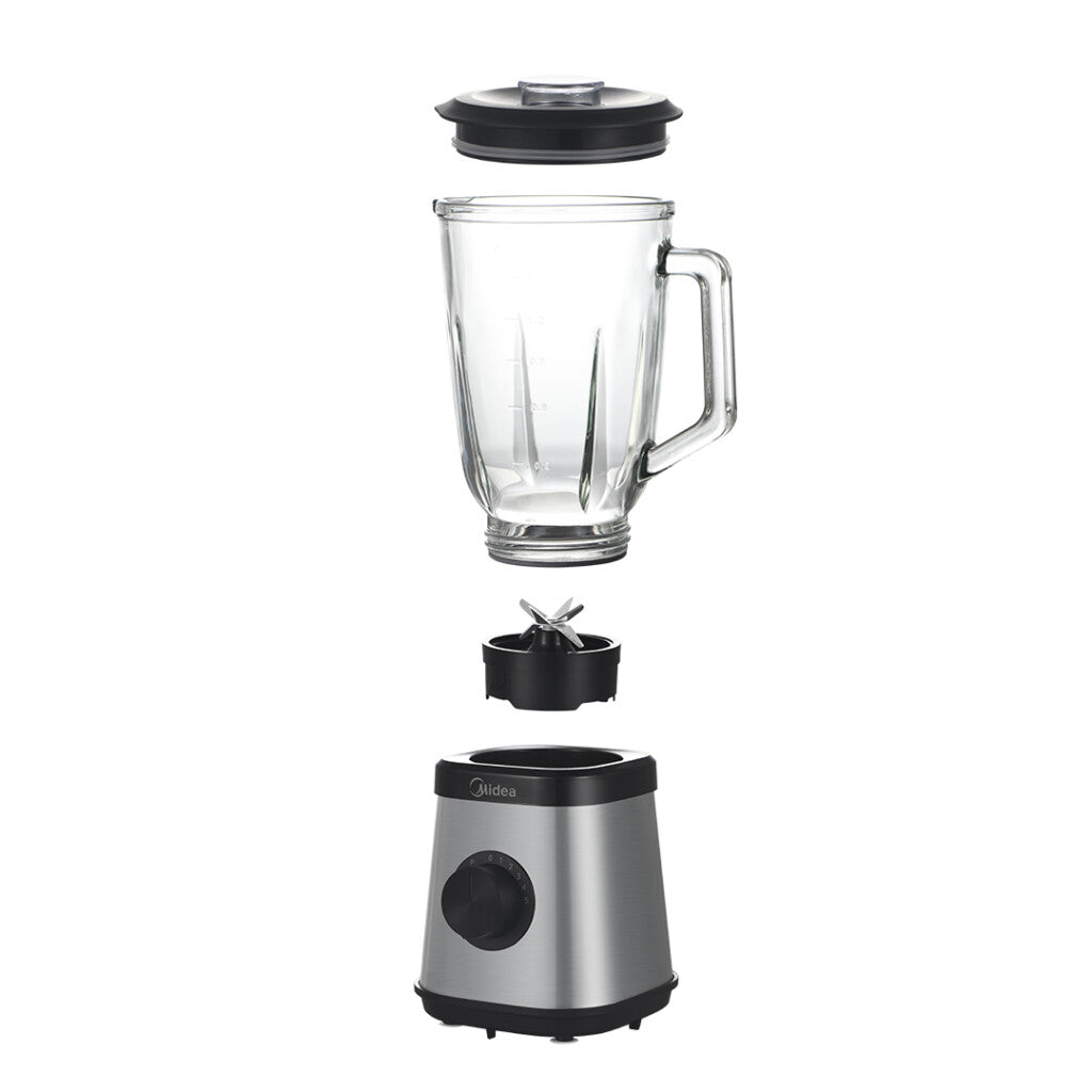 Licuadora Midea 1,5L Jarra de vidrio BL1010W