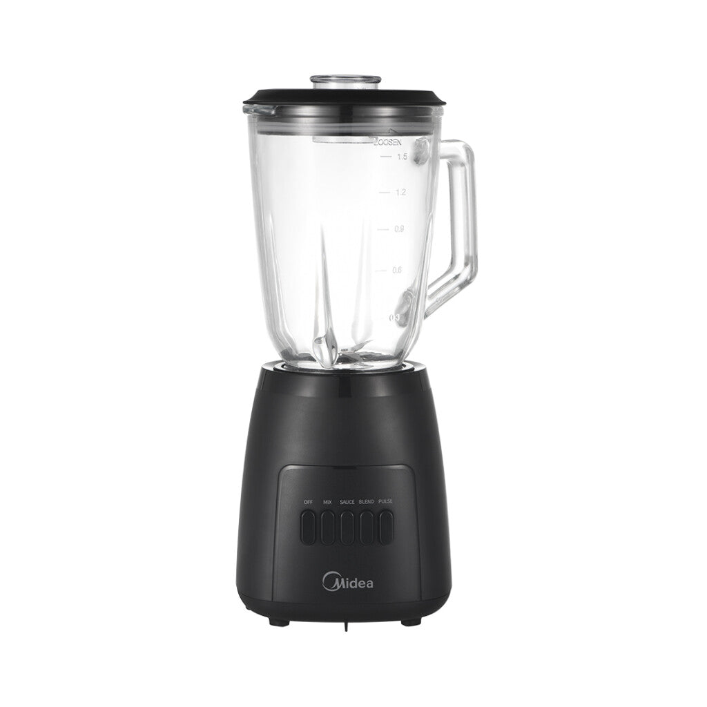 Licuadora Midea Negra 1,5L Jarra de vidrio MJ-BL6014W