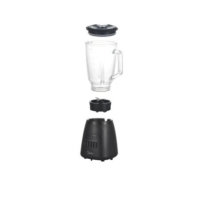 Licuadora Midea Negra 1,5L Jarra de vidrio MJ-BL6014W