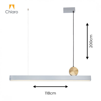 Lineal de Suspender Led DIMERIZABLE 118cm 40W