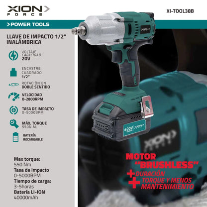 llave de impacto 1/2" (brushless)