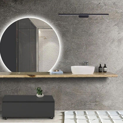 Luminaria Barra de led lineal 60cm negra 12w