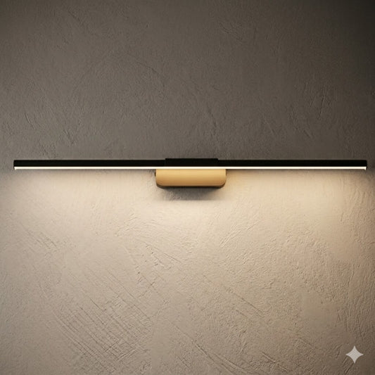 Luminaria Barra de led lineal 90cm negra 16w