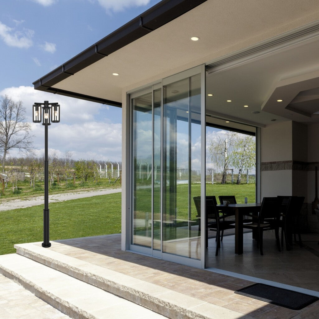 Luminaria con columna 3*E27 PARA LAMPARA 2.2M