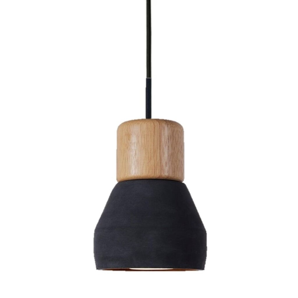 Luminaria de cemento y madera 12.5*16cm