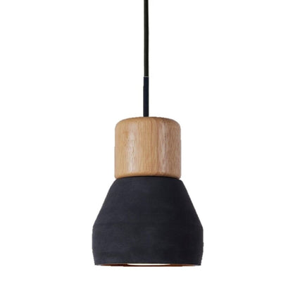 Luminaria de cemento y madera 12.5*16cm