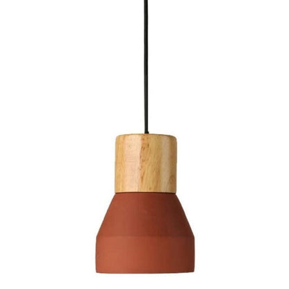 Luminaria de cemento y madera 12.5*16cm