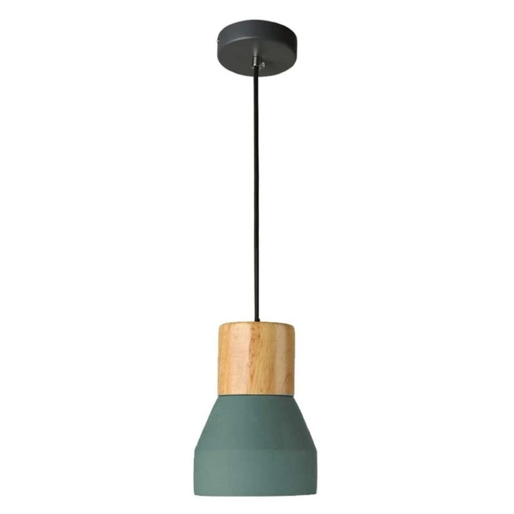 Luminaria de cemento y madera 12.5*16cm