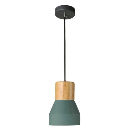 Luminaria de cemento y madera 12.5*16cm