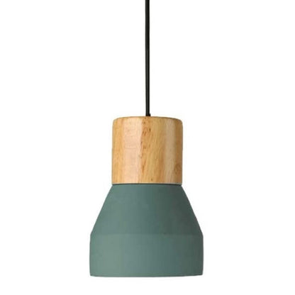 Luminaria de cemento y madera 12.5*16cm