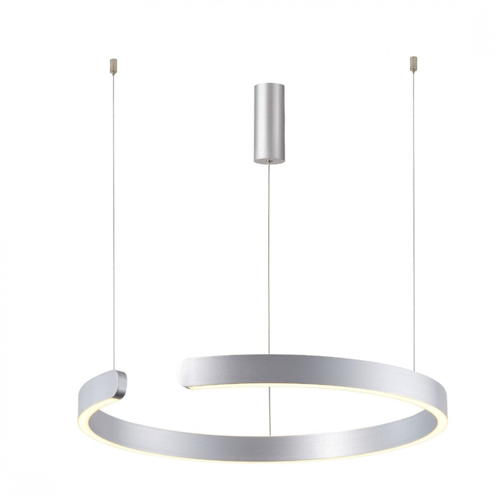 Luminaria de susp. Led circular con corte, 40W Dimerizable, 60cm