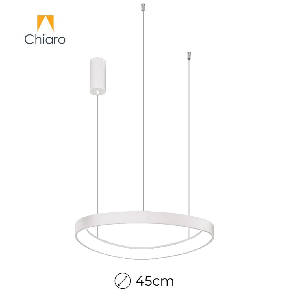 Luminaria Led Diseño triangular Dimerizable 38W, 45cm