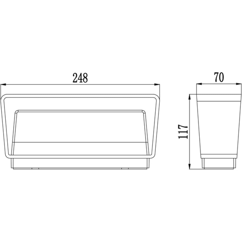 Luminaria led prisma bidireccional, IP65 13W