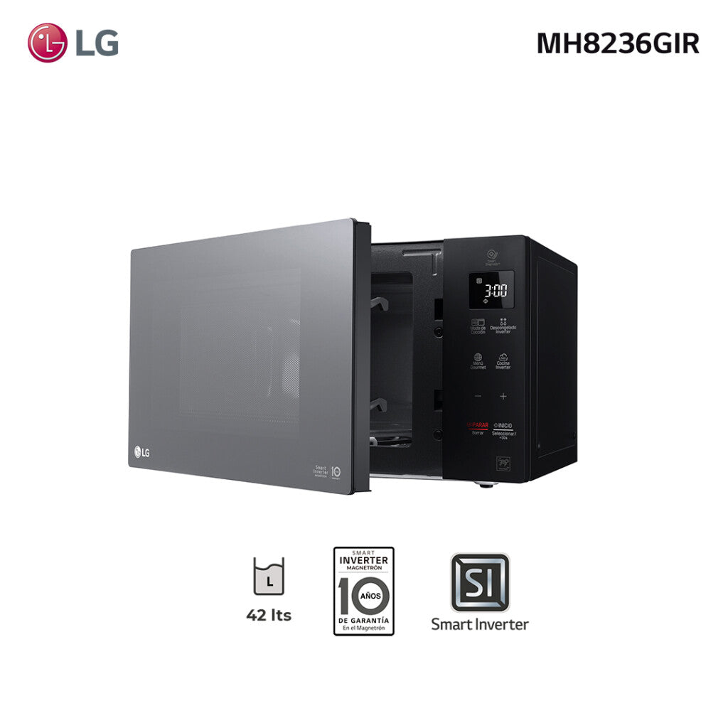 Microondas inverter con grill 42L LG MH8236GIR