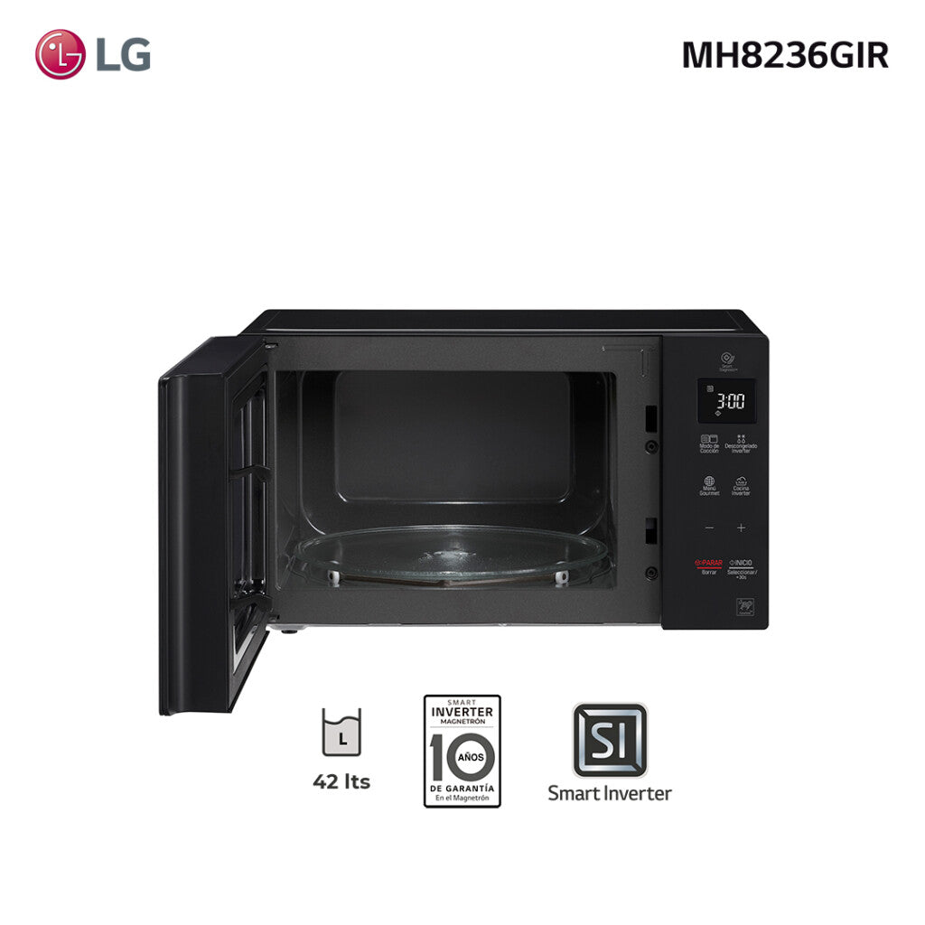 Microondas inverter con grill 42L LG MH8236GIR