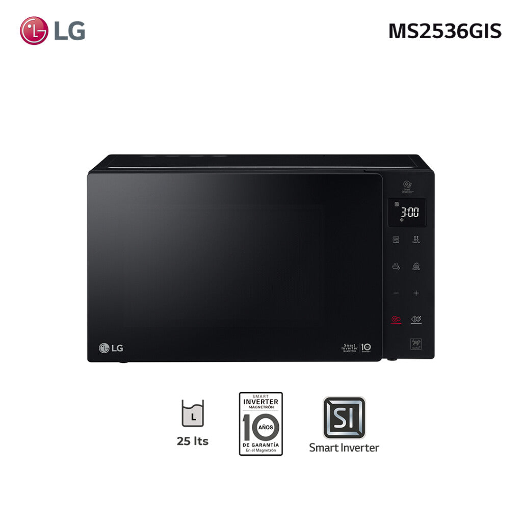 Microondas inverter NeoChef 25L LG MS2536GIS