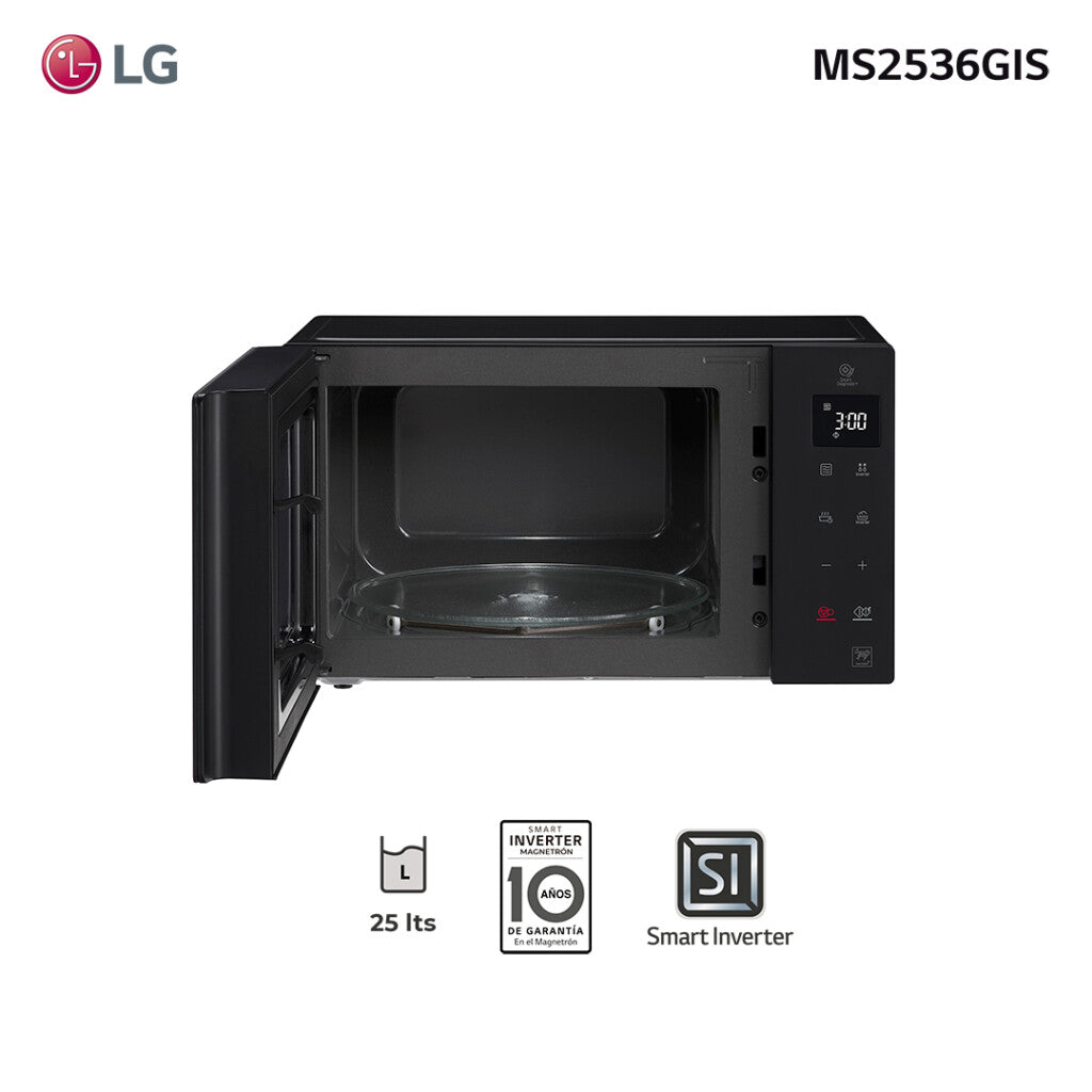 Microondas inverter NeoChef 25L LG MS2536GIS