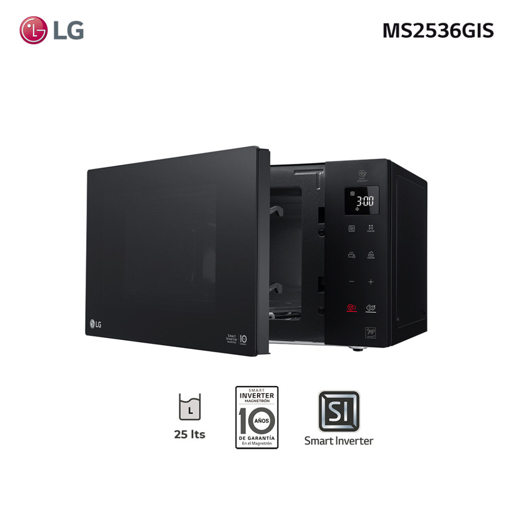Microondas inverter NeoChef 25L LG MS2536GIS