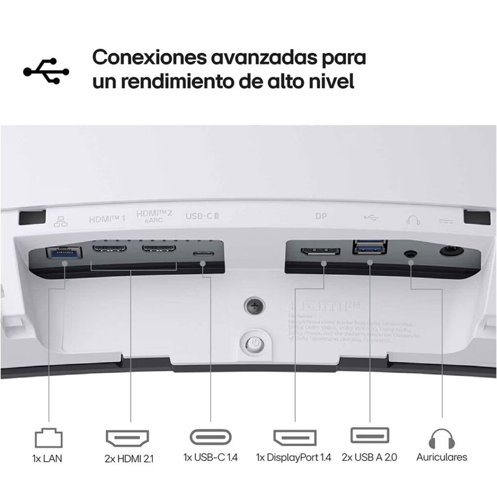 Monitor Gaming LG OLED UltraGear™ Curvo 34" UWQHD 21:9 34GX90SA-W