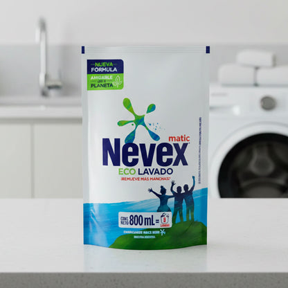 JABON LIQUIDO NEVEX ECOLAVADO DOY PACK 800ML