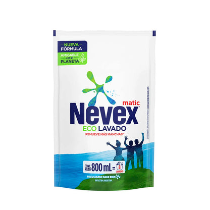JABON LIQUIDO NEVEX ECOLAVADO DOY PACK 800ML