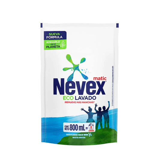JABON LIQUIDO NEVEX ECOLAVADO DOY PACK 800ML
