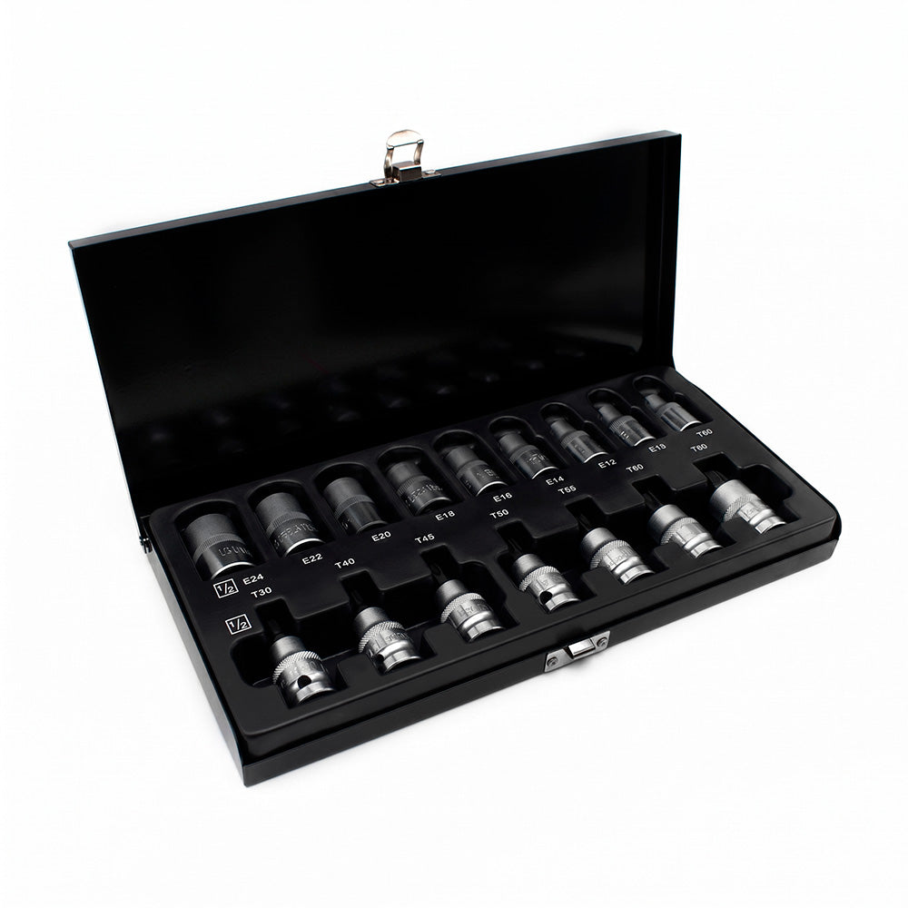 JUEGO DE DADO Y PUNTA TORX 1/2” 16PZ UYUS TUP016