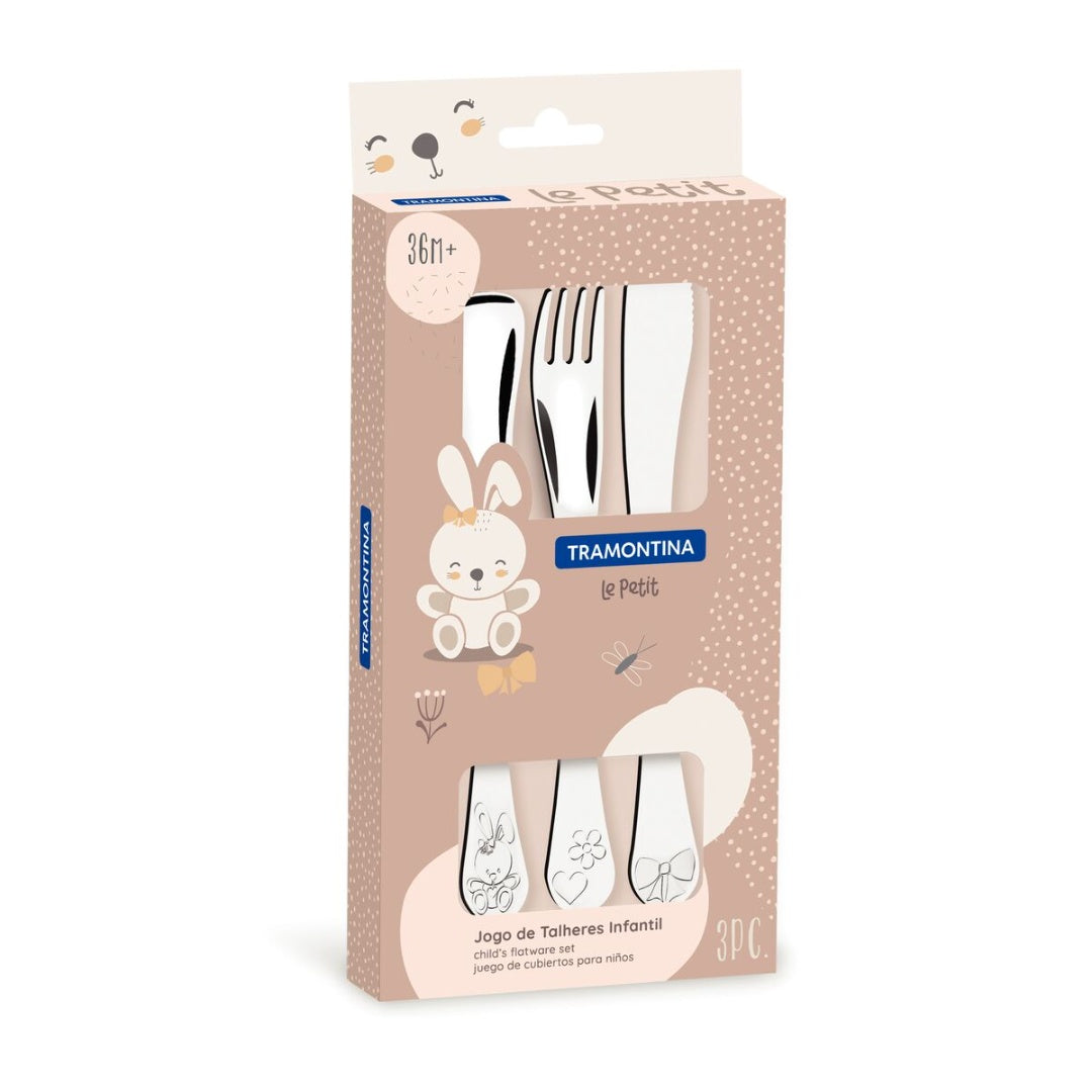Juego de cubiertos Tramontina para niño 3 pcs