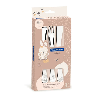 Juego de cubiertos Tramontina para niño 3 pcs