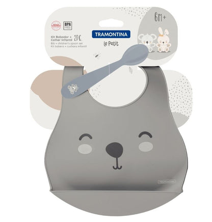 Kit babero y cuchara Tramontina le petit 2 pcs