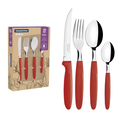 Set cubiertos Tramontina ipanema x 24 pcs