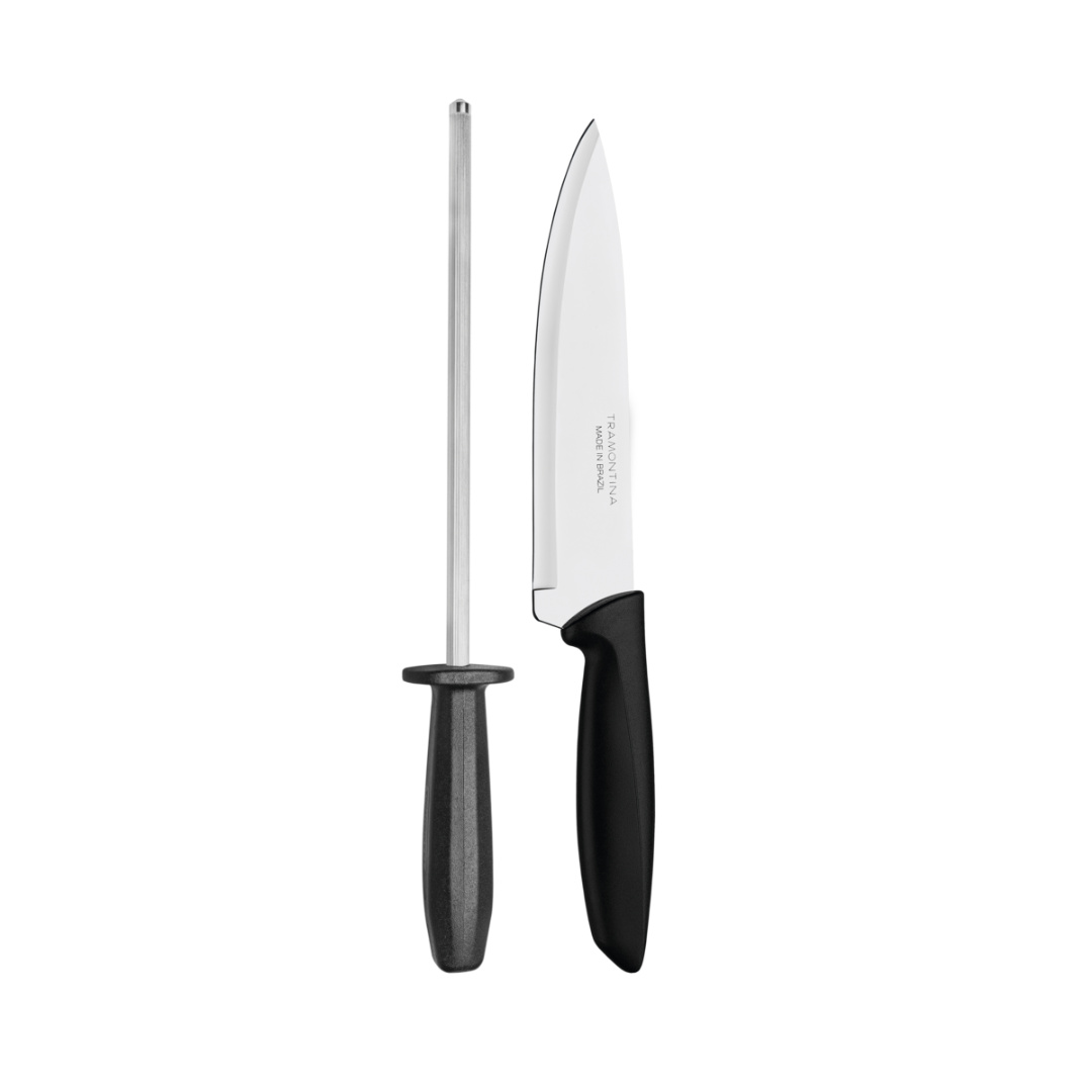 Set de chaira y cuchilla plenus Tramontina 2pcs