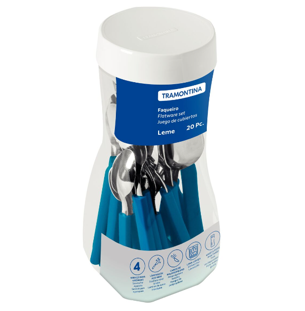 Set cubiertos Tramontina Leme 20 pcs