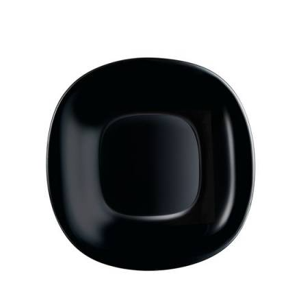 Plato postre Carine negro- Luminarc 19 cm