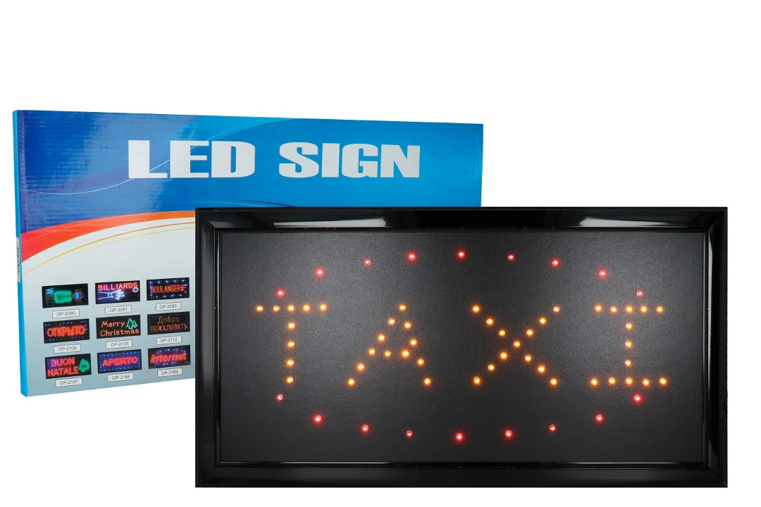 Cartel led Taxi 48 x 25 cm